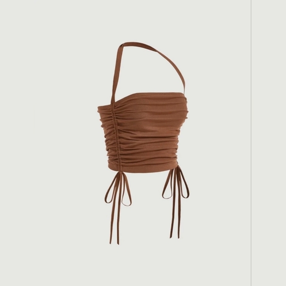 Drawstring Halter Top - Picture 2 of 5